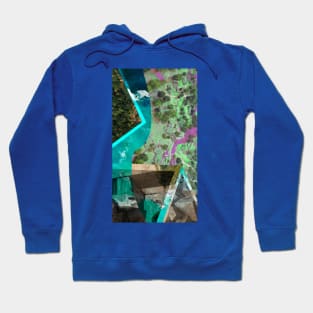 disaster city in wetland architectural collage Hoodie